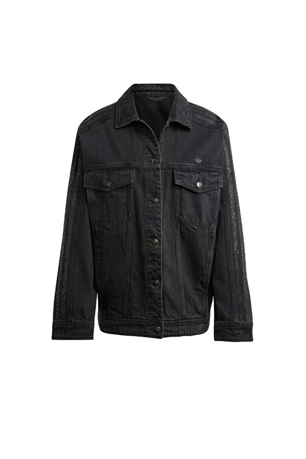 Rhinestone Denim Jacket - 7