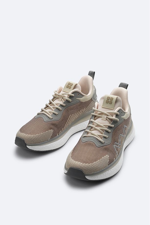 Erkek Vizon Esnek Taban Sneaker Ayakkabı A41y8027 - 2