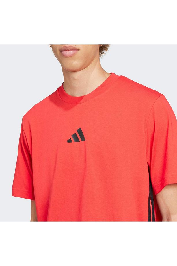 Essentials 3-Stripes Single Jersey Tişört - 5
