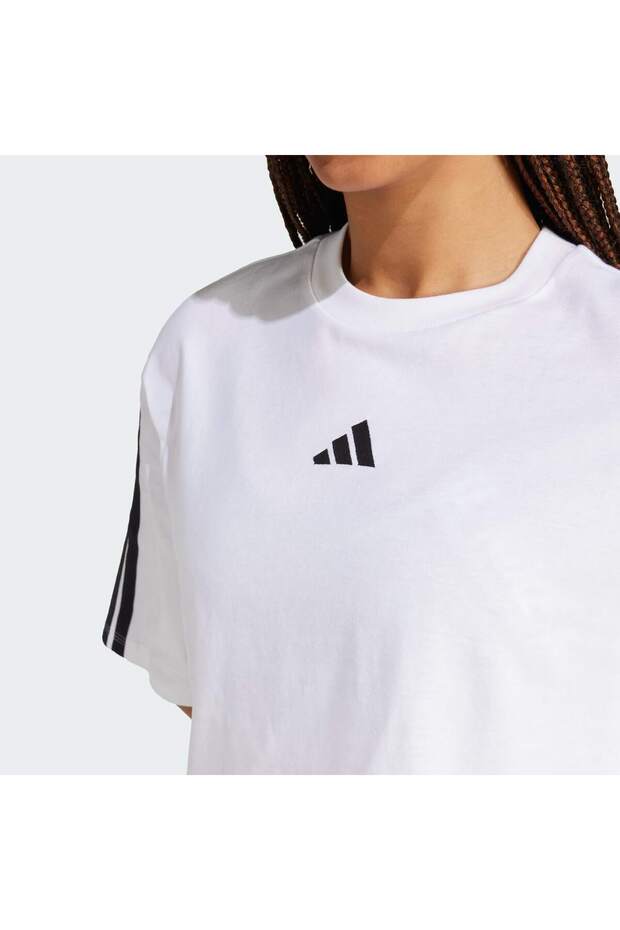 Essentials 3-stripes Cotton Loose Tişört - 5