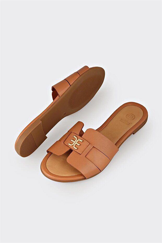 Taba Deri Kadın Terlik - 3