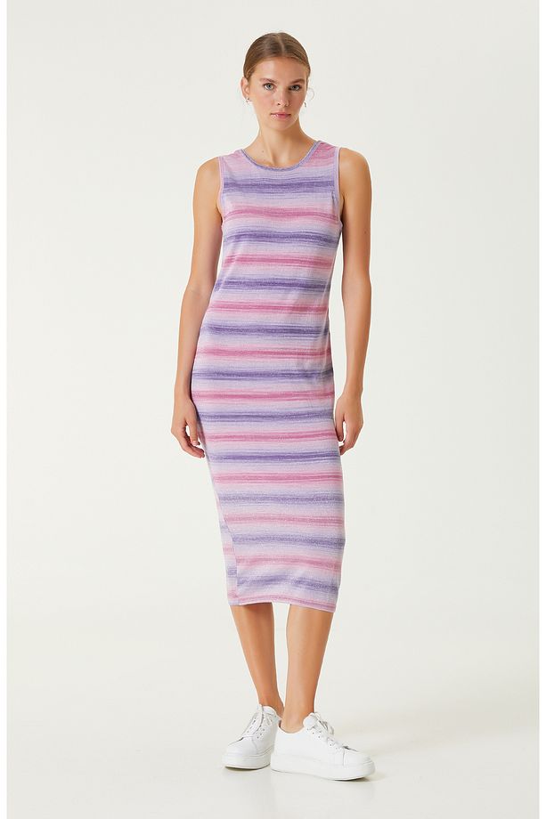 Pembe Triko Elbise - 4