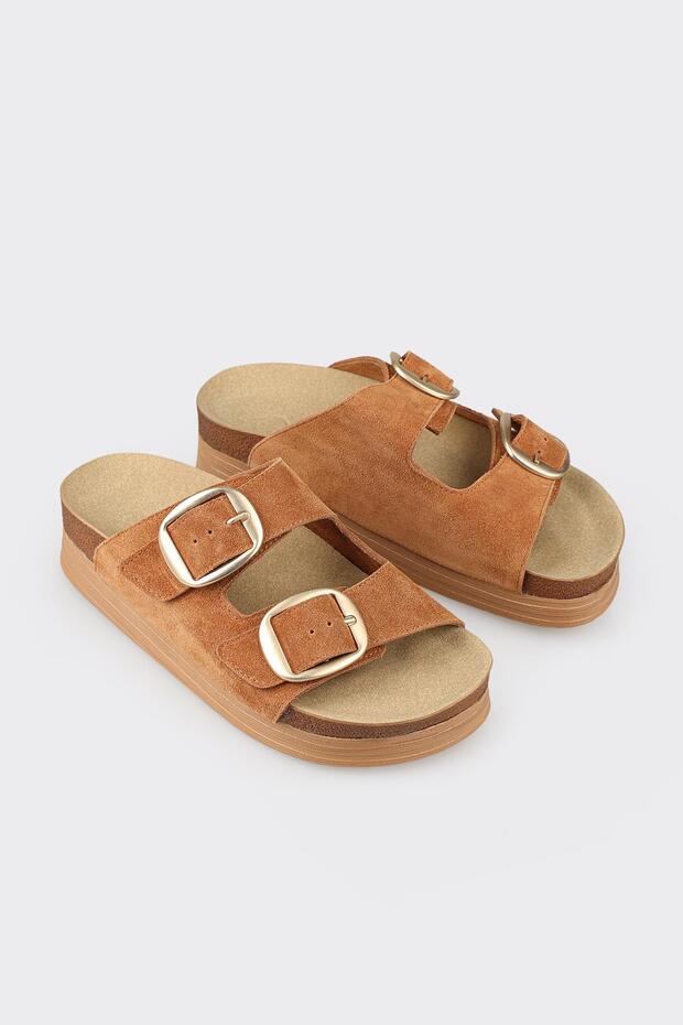 Taba Deri Kadın Terlik - 2