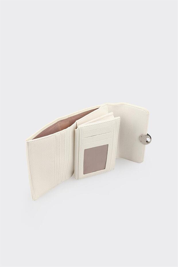 Ekru Kadın Cüzdan - 4