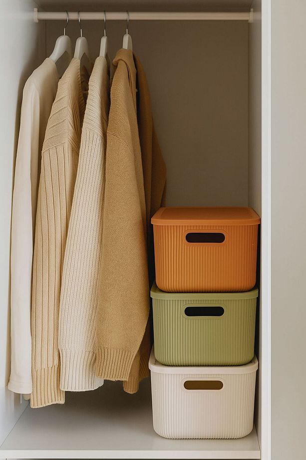 Colors Mix 3 Adet 13 Lt Dolap İçi Düzenleyici Organizer Hobi Oyuncak Kutusu Kapaklı Saklama Kutusu - 3