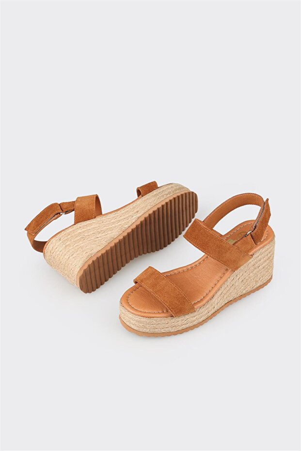 Taba Deri Kadın Espadril - 3