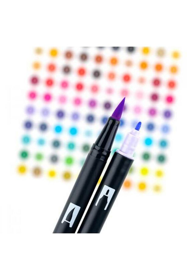ABT Dual Brush Pen Grafik Kalemi 10'lu Set - Pastel Colors - 4
