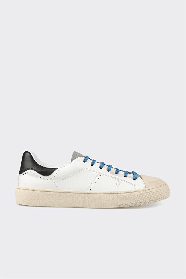 Black Leather Men's Sports Shoes