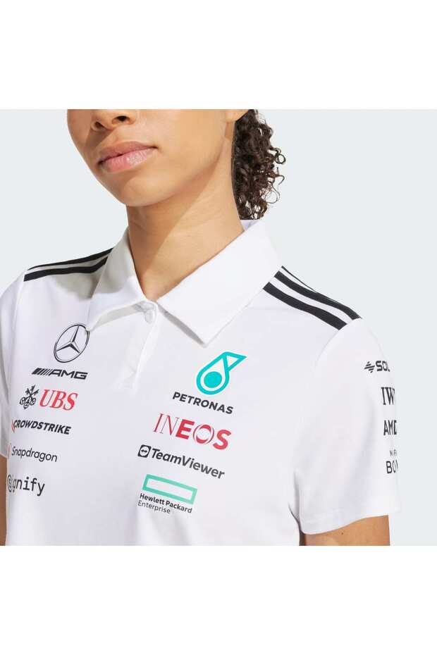 Mercedes - AMG Petronas Formula One Team White Polo Shirt - 4