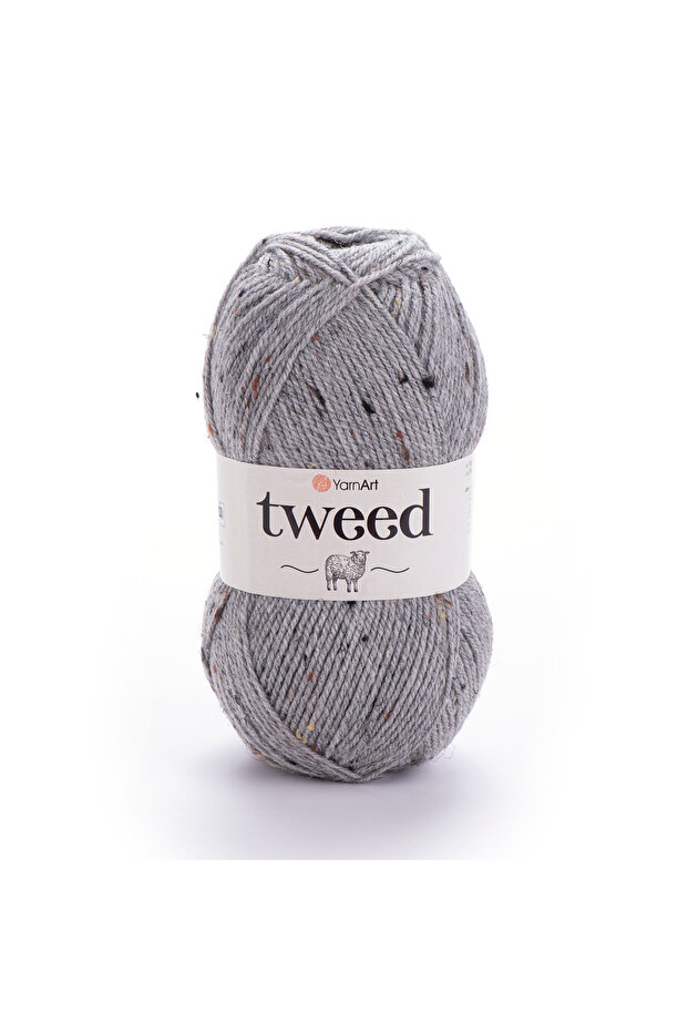 Tweed - Kırçıllı El Örgü Ipi Gri-226 - 1