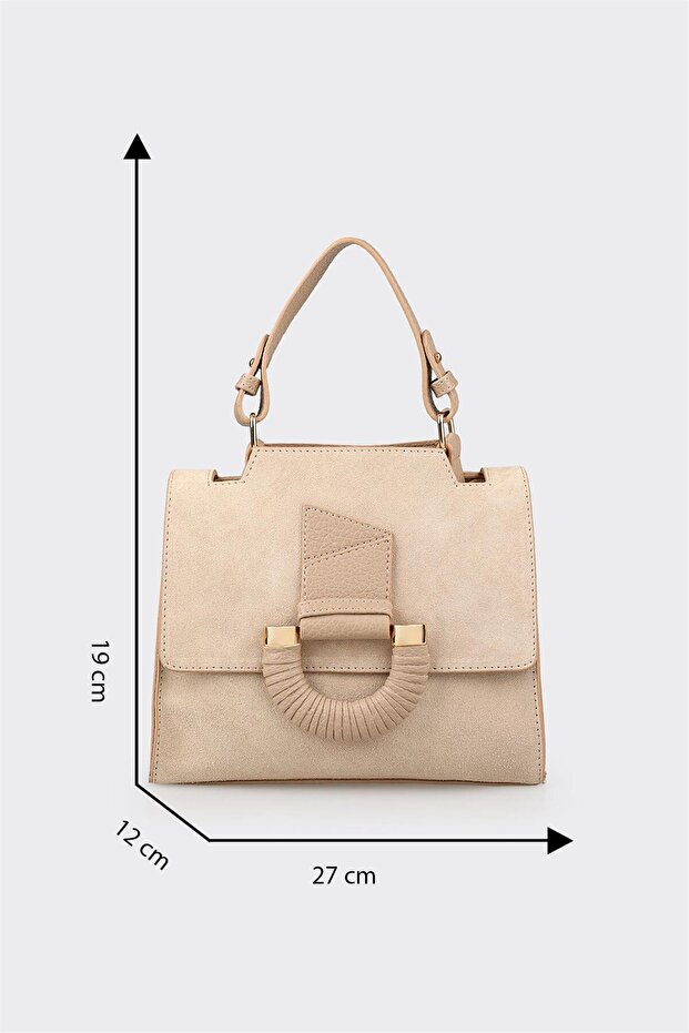 Bej Kadın El Çantası - 5