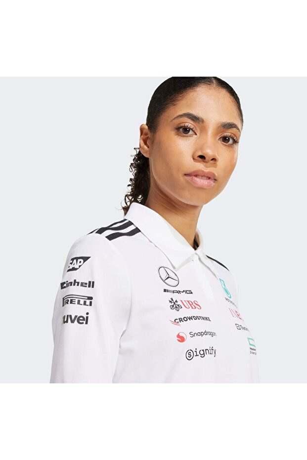 Mercedes - Amg Petronas Formula One Team Uzun Kollu Polo Tişört - 4