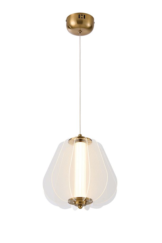 Hopps 18 Watt 3000K Elips Bakır Tekli Led Sarkıt Avize - 3