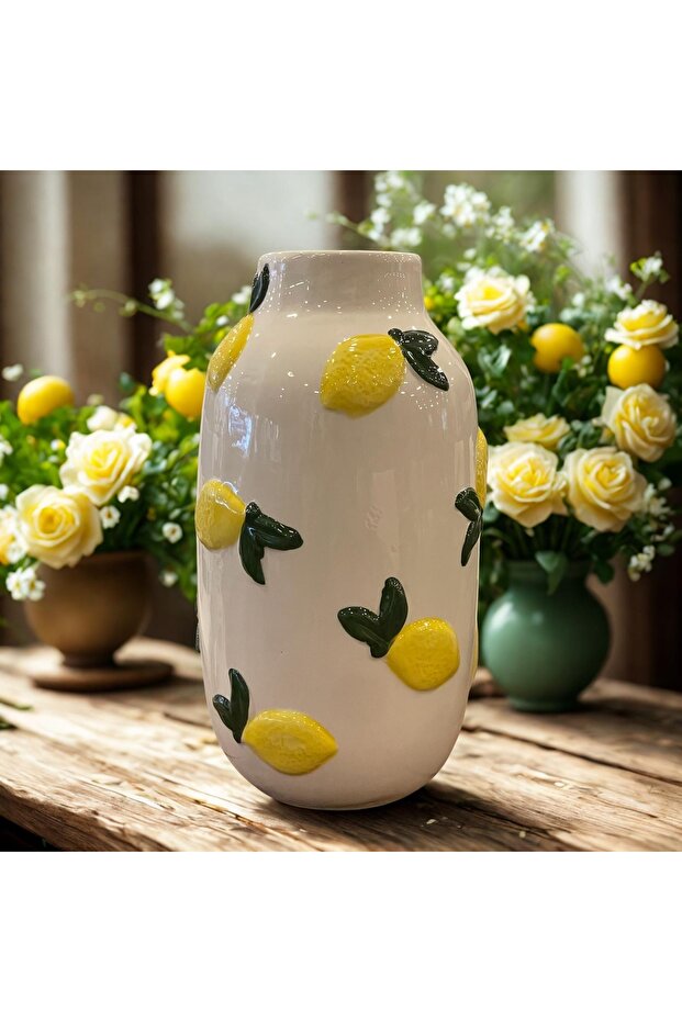 Seramik Limon Vazo - 4