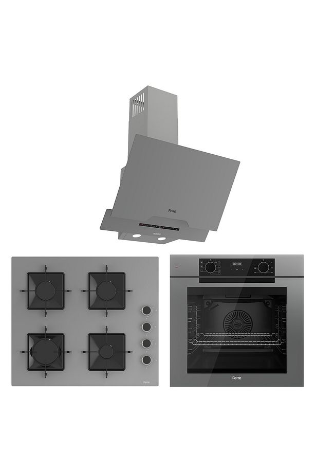 New Grion Fryart Silent Ankastre Set ( Qep63cpr-ss208-d065sa ) - 1