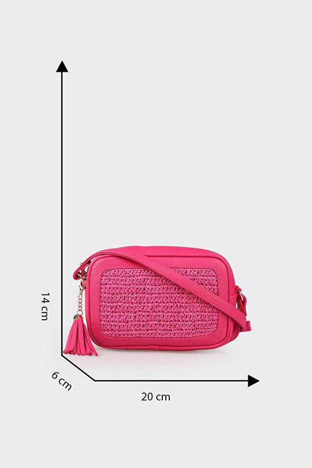Fuşya Kadın Çapraz Çanta - 5