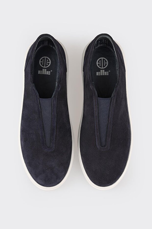 Lacivert Deri Erkek Günlük Ayakkabı - 4