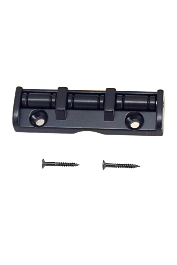 Black 6String Guitar Roller Nut 43mm Guitar Roller Nut 3 Saddle with Screw for Folk Acoustic Electri