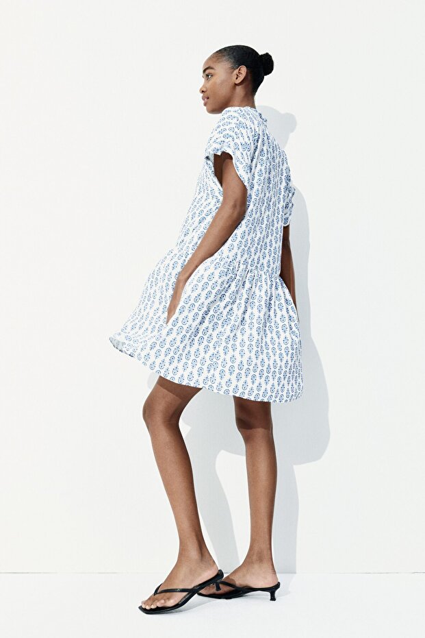 Krinkle Tunik Elbise - 4