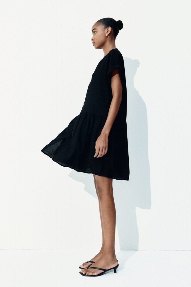 Krinkle Tunik Elbise - 4