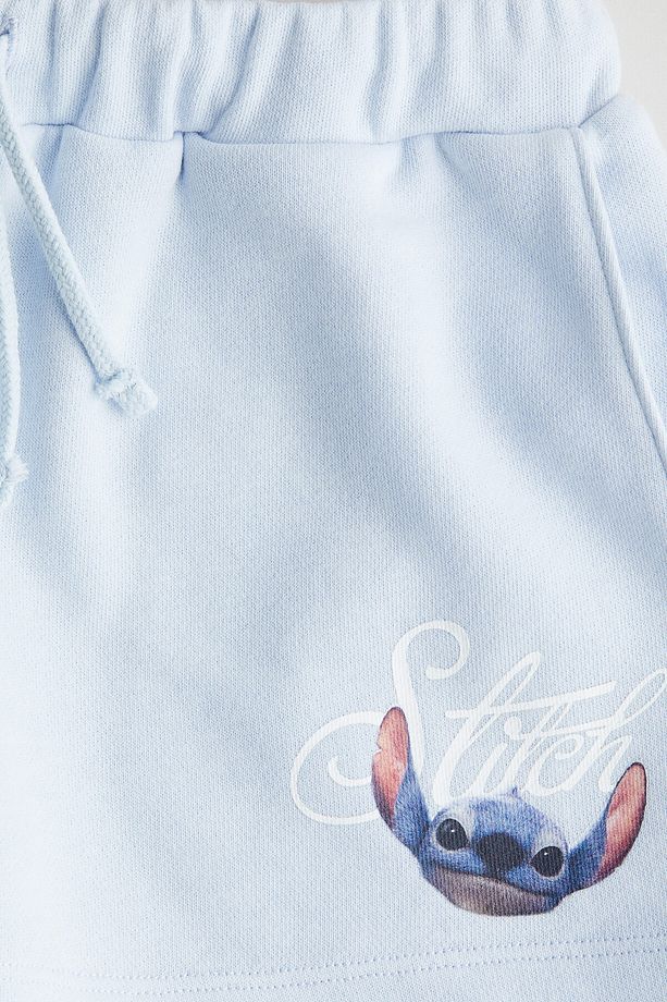 Baskı Motifli Sweatshirt Şort - 6