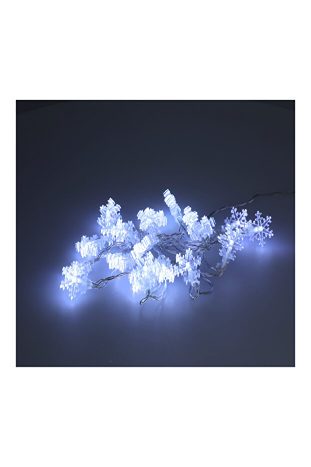 سلسلة أضواء LED ساطعة من رقاقات الثلج الكلاسيكية الأنيقة - 2