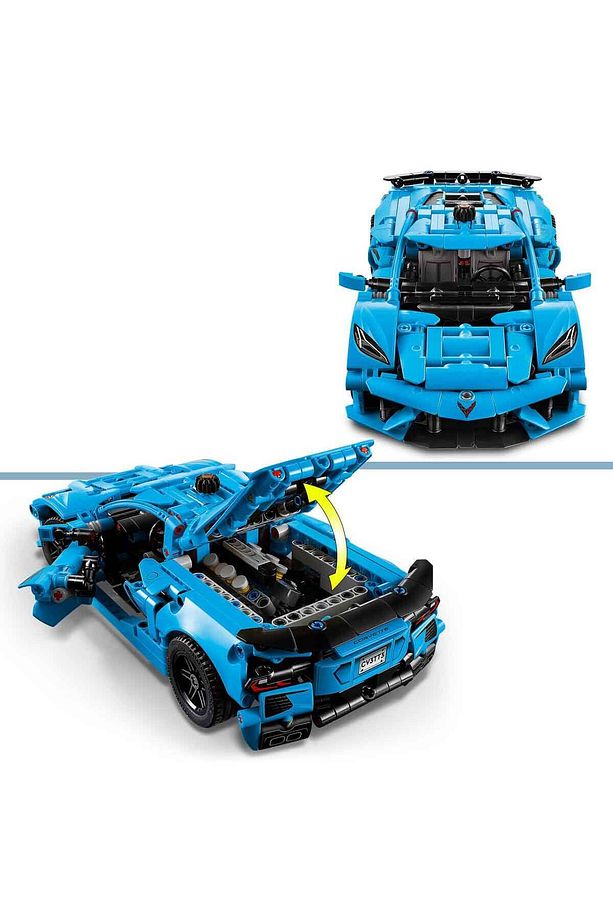 Technic Chevrolet Corvette Stingray Mavi 42217 - 9 Yaş ve Üzeri Çocuklar için Yaratıcı Oy - 6