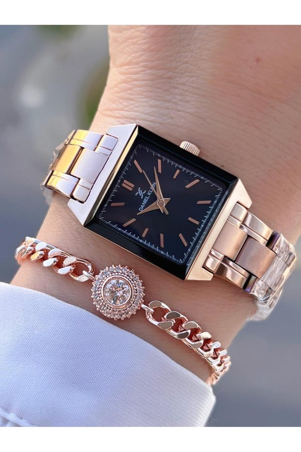 Steel Cord 30 Mt Water Resistant 2 Years Warranty Women's Wrist Watch+Bracelet Byn.10816.6