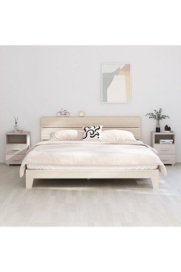 Bedside Cabinets HAMAR 2 pcs White 40x35x62 cm Solid Wood
