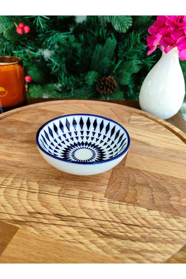 Revve Blue Niort New Bone China Mini Tabak 9x9x2,8 cm - ( 1 Adet ) - 2