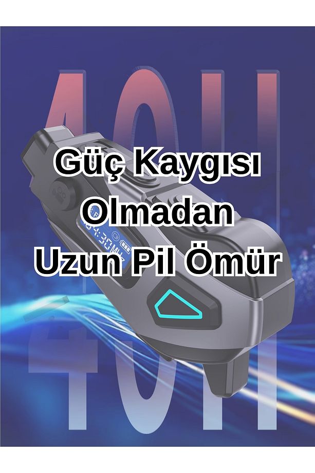 K10 DVR Kameralı İntercom Bluetooth Motosiklet Kask Kulaklığı Kameralı İntercom Kulaklık - 7