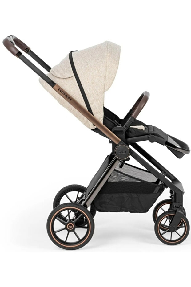 Easyfold 5 Çift Yönlü Bebek Arabası Beige - 3