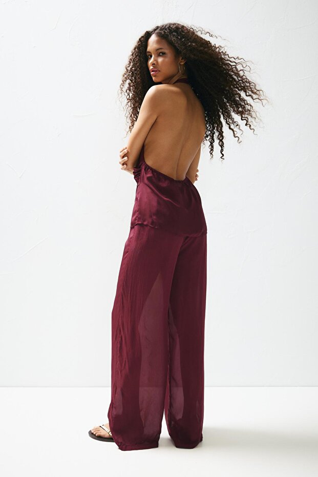 Boncuklu jogger pantolon - 4