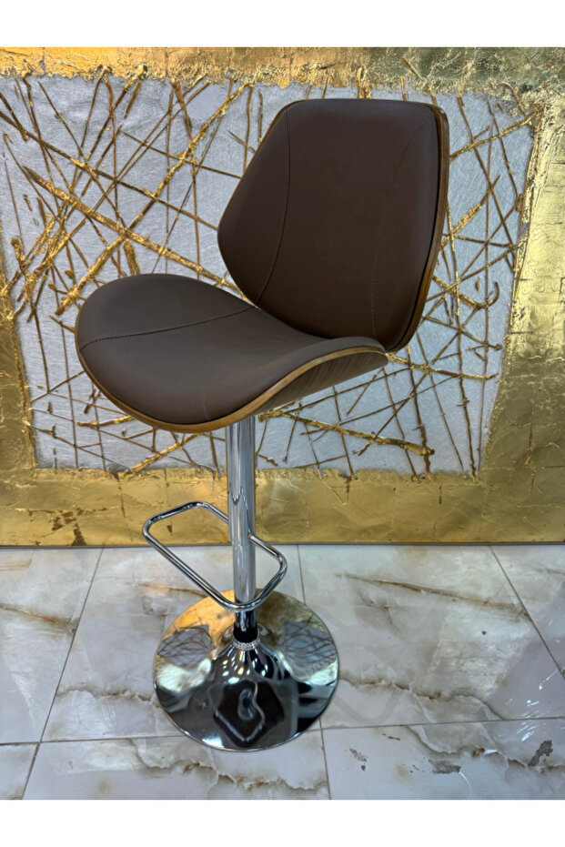 كرسي بار جلد بالوان مختلفة - 2