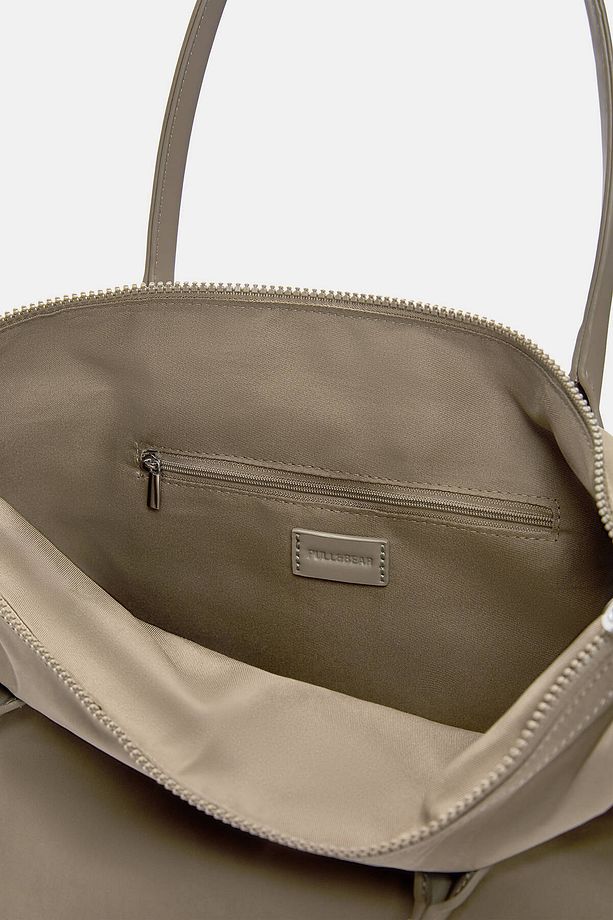 Süslemeli naylon shopper çanta - 3