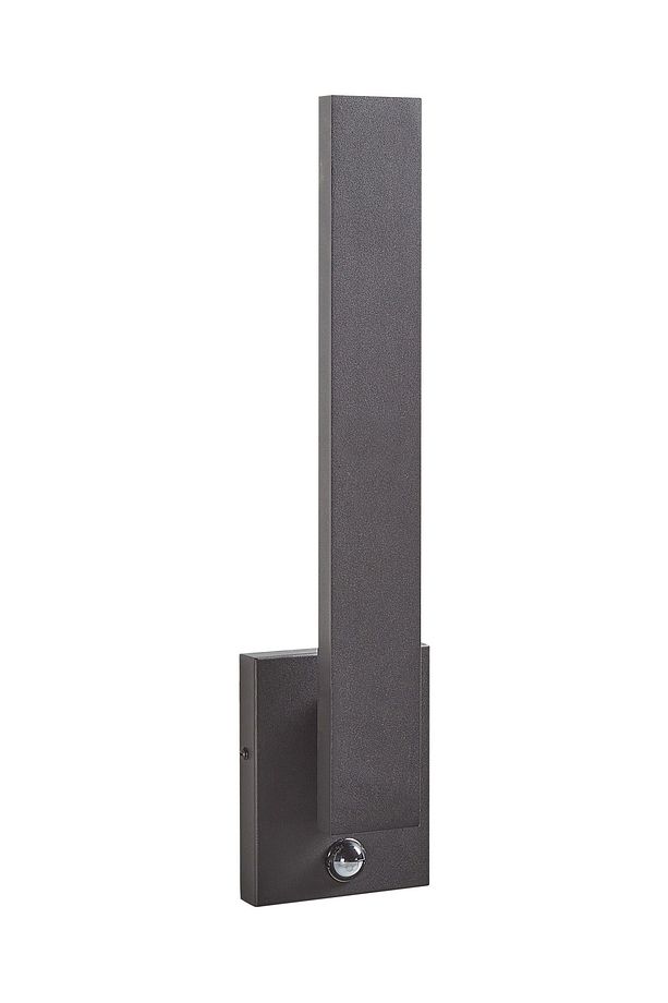 Siyah LED Dış Mekan Duvar Apliği, Hareket Sensörlü, Modern ve IP44 Korumalı - 1