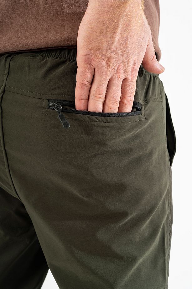Erkek Haki Nefes Alan Likralı Esnek Kumaş Dar ve Bilek Paça Jogger Pantolon - 8