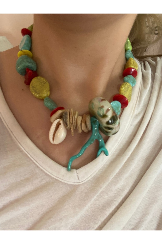 Dal mercan deniz kabuğu kolye - 2