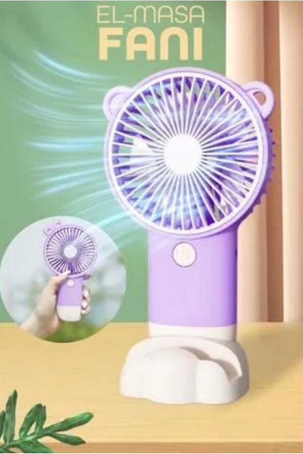 Mini Şarjlı Fan – Sessiz & Güvenli – Renkli Taşınabilir Vantilatör - 1