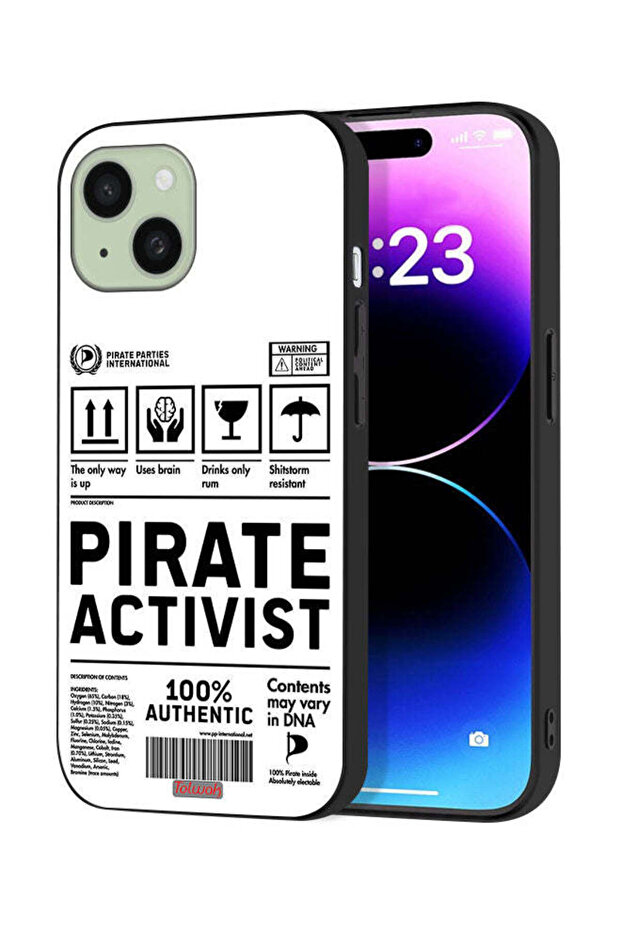 Apple iPhone 15 Protective Case Cover Private Activist Sticker