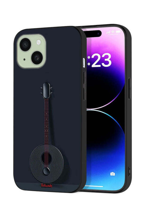 غطاء حماية لجهاز Apple iPhone 15 بتصميم جيتار