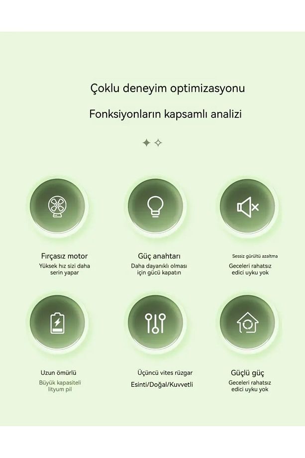 Şarjlı Masaüstü Sabit Başlıklı 3 Hız Modu Turbo Fan Soğutucu Vantilatör Pembe Zb120 - 4
