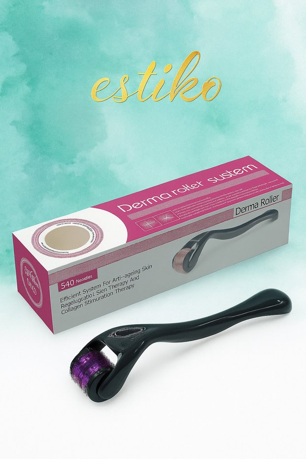 Titanium Tip 540 Needle Derma Roller 0.5 Mm Needle Skin Face Body Renewal Massage Tool