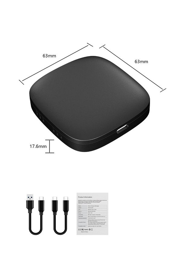 Akıllı Multimedya Kutusu 32GB Android 10 Kablosuz Carplay Ai Box YouTube Netflix Google PlayStore - 5