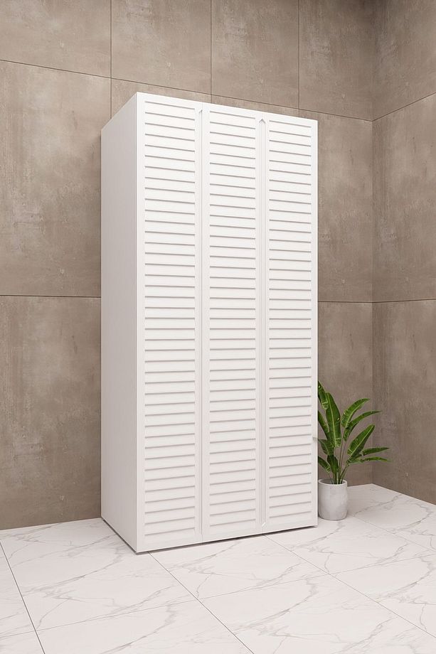 Mdf Çamaşır Makinesi Kurutma Makinesi Dolabı standart kapaklı lake - 4