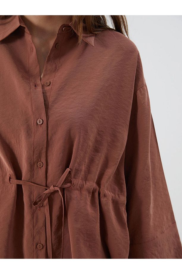 LCW Oversize Modal Karışımlı Kadın Gömlek - 3
