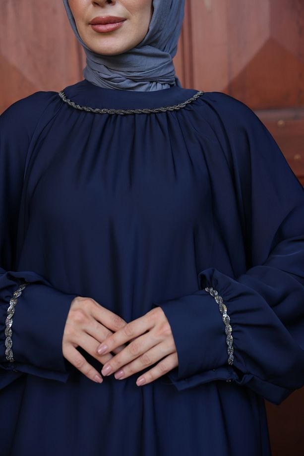 Vuslat Abaya Elbise - 4
