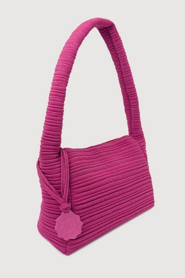 Freya Serisinden Kadın Omuz Çantası - Fuchsia Midi - 3