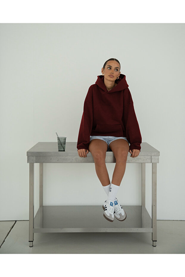 سويت شيرت مدرسي سادة غير مطبوع أساسي - 4