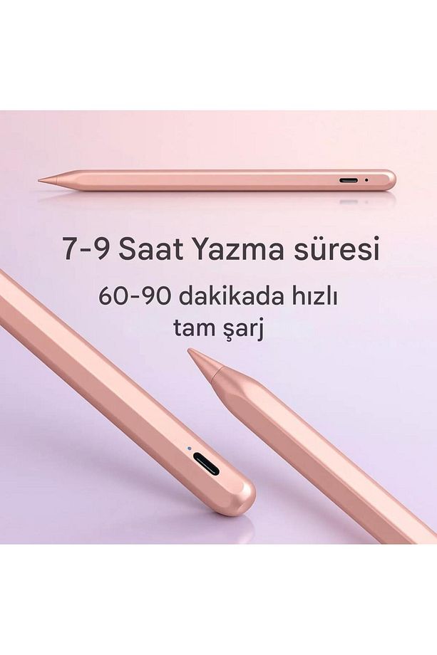 iPad Pro 13″ (7. nesil) M4 İşlemcisi ile uyumlu 2025 Bluetooth Stylus Tablet Kalemi Avuç Reddi VAR - 2